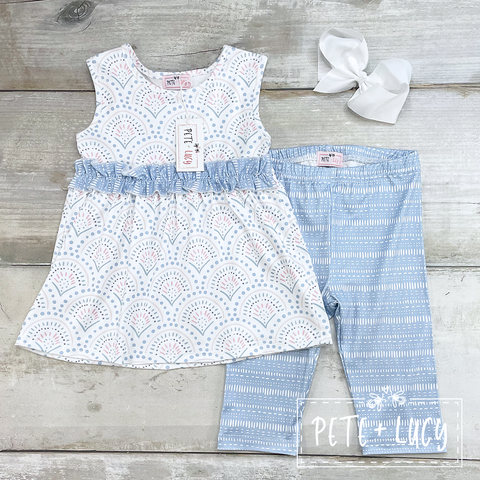 Boho Blues Capri Set