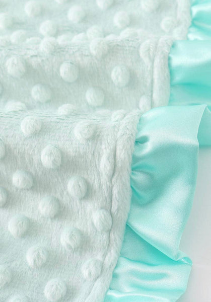 Mint Watermelon Ruffle Blanket